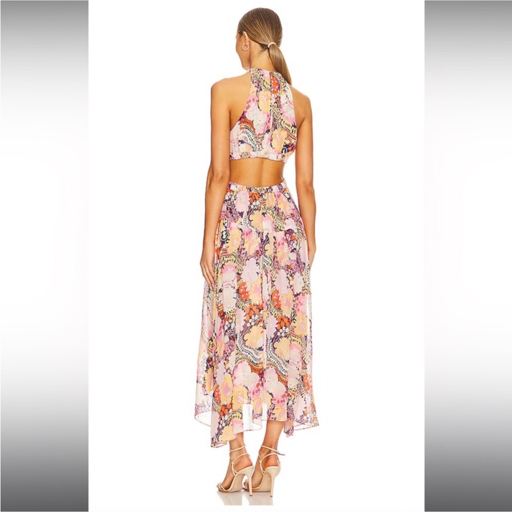 A.L.C Floral Halter Maxi Dress size 2 - Picture 3 of 14